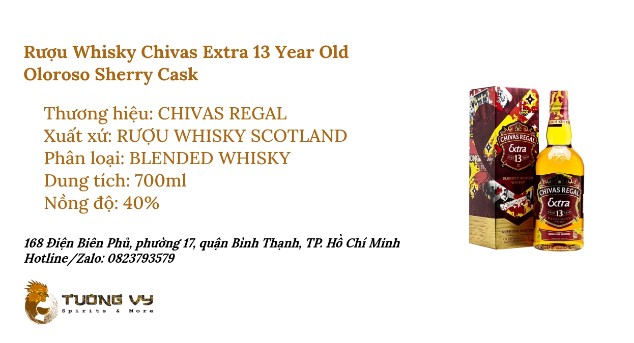 Rượu Whisky Chivas Extra 13 Year Old Oloroso Sherry Cask