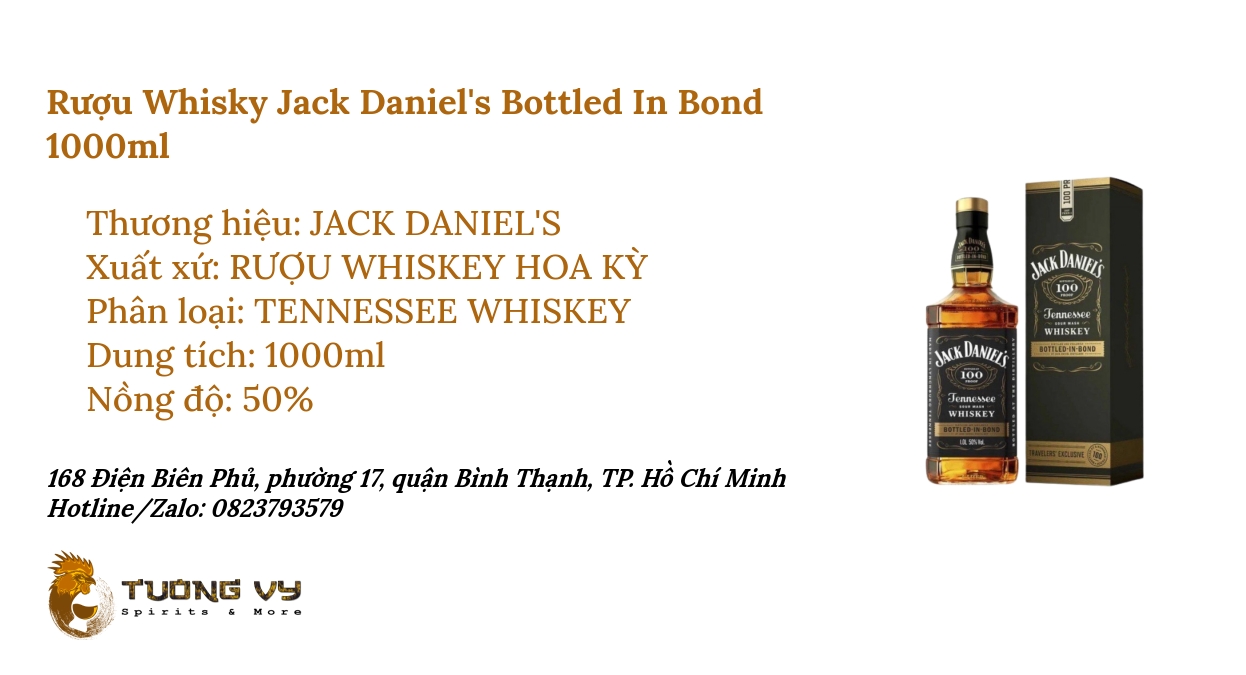 Rượu Whisky Jack Daniel s Bottled In Bond 1000 ml