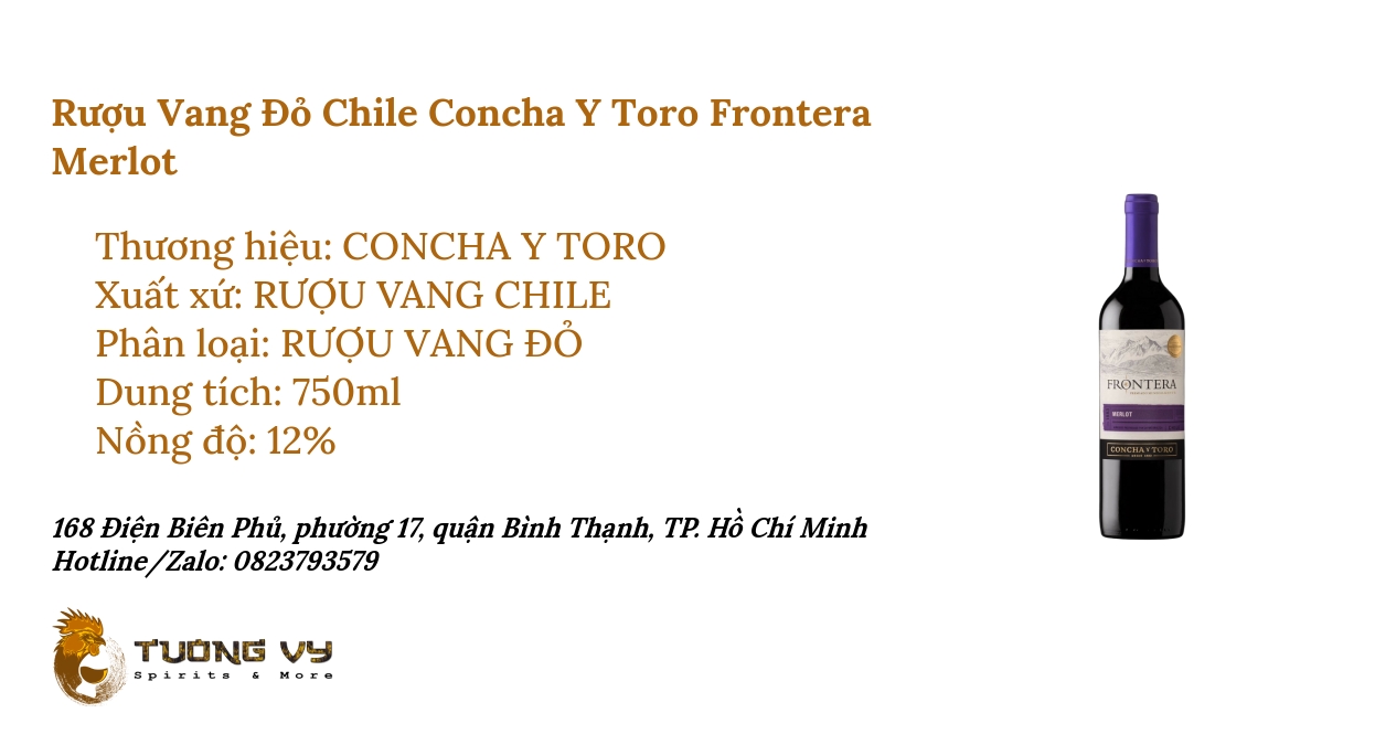 Rượu Vang Đỏ Chile Concha Y Toro Frontera Merlot