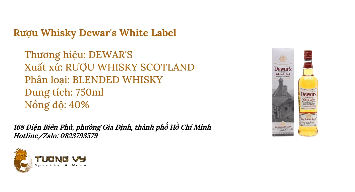 Rượu Whisky Dewar's White Label