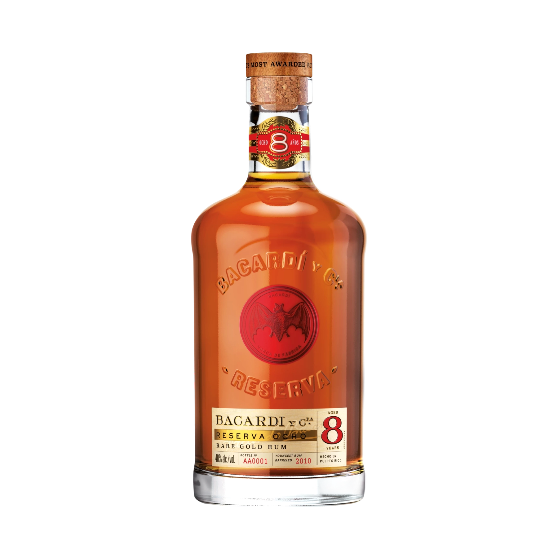 Rượu Rum Cuba Bacardi Carta Ocho 8 Years Old Rum