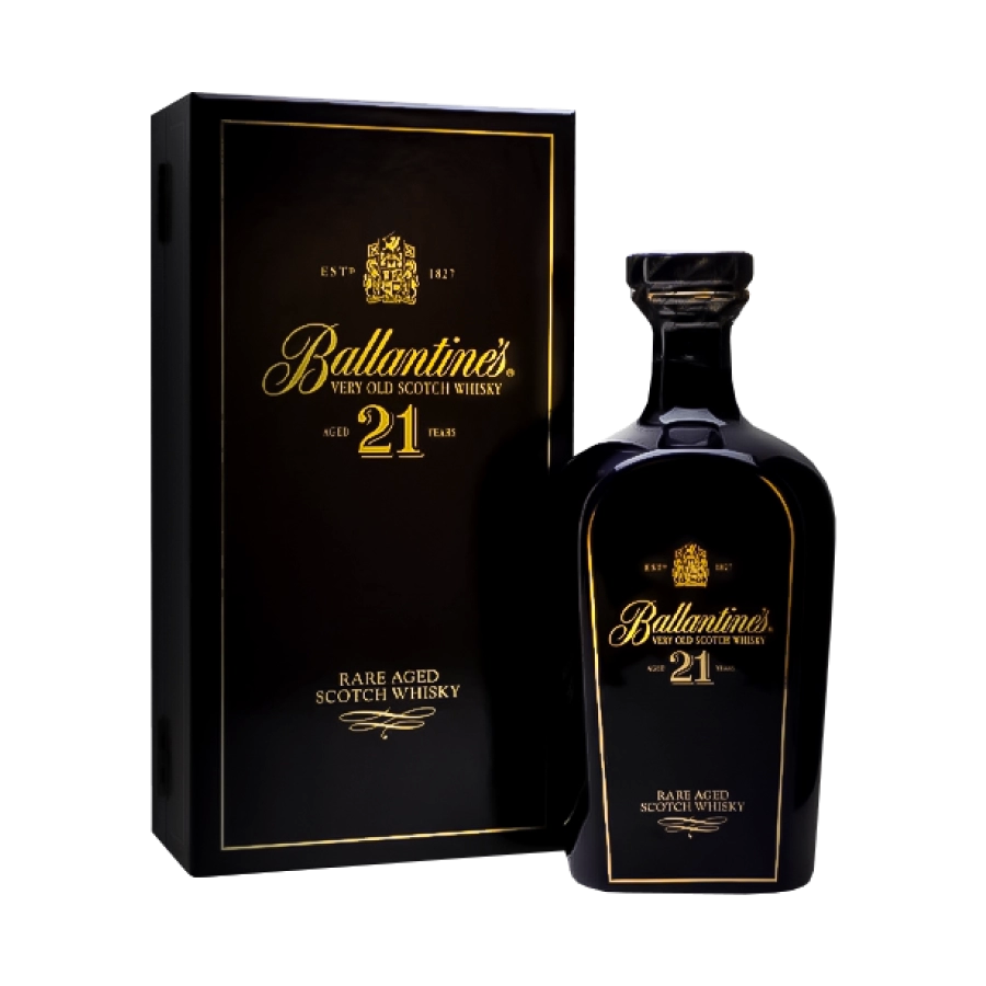 Rượu Whisky Ballantine's 21 Year Old Blue Ceramic 500ml