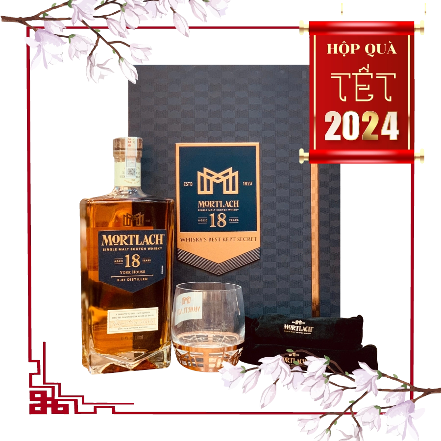 Rượu Whisky Mortlach 18 Year Old Phiên Bản Hộp Quà Tết 2024 