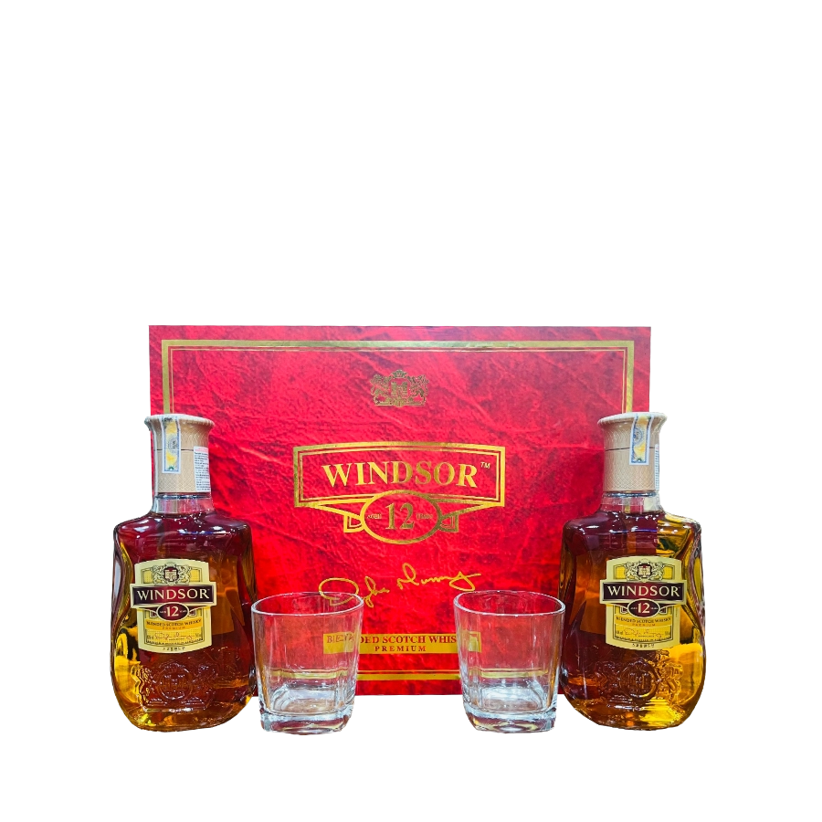 Hộp Quà Rượu Whisky Windsor 12 Year Old 