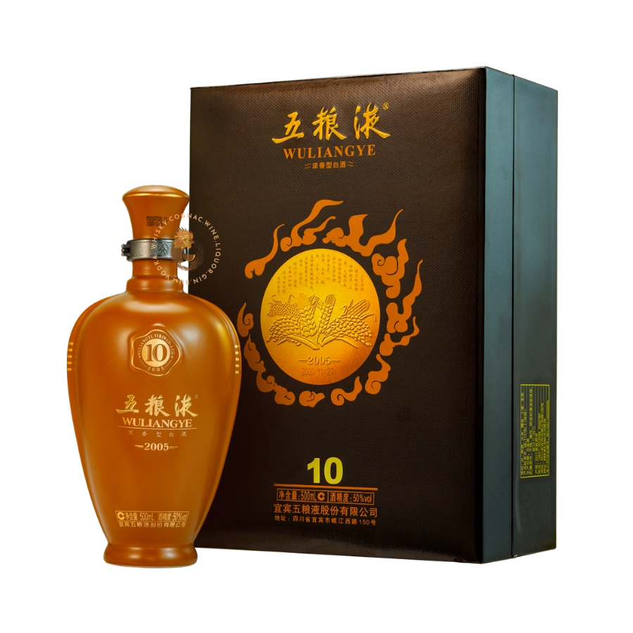 Rượu Ngũ Lương Dịch 10 Năm/ Wuliangye 10 Year Old Baijiu/ 五粮液五十年