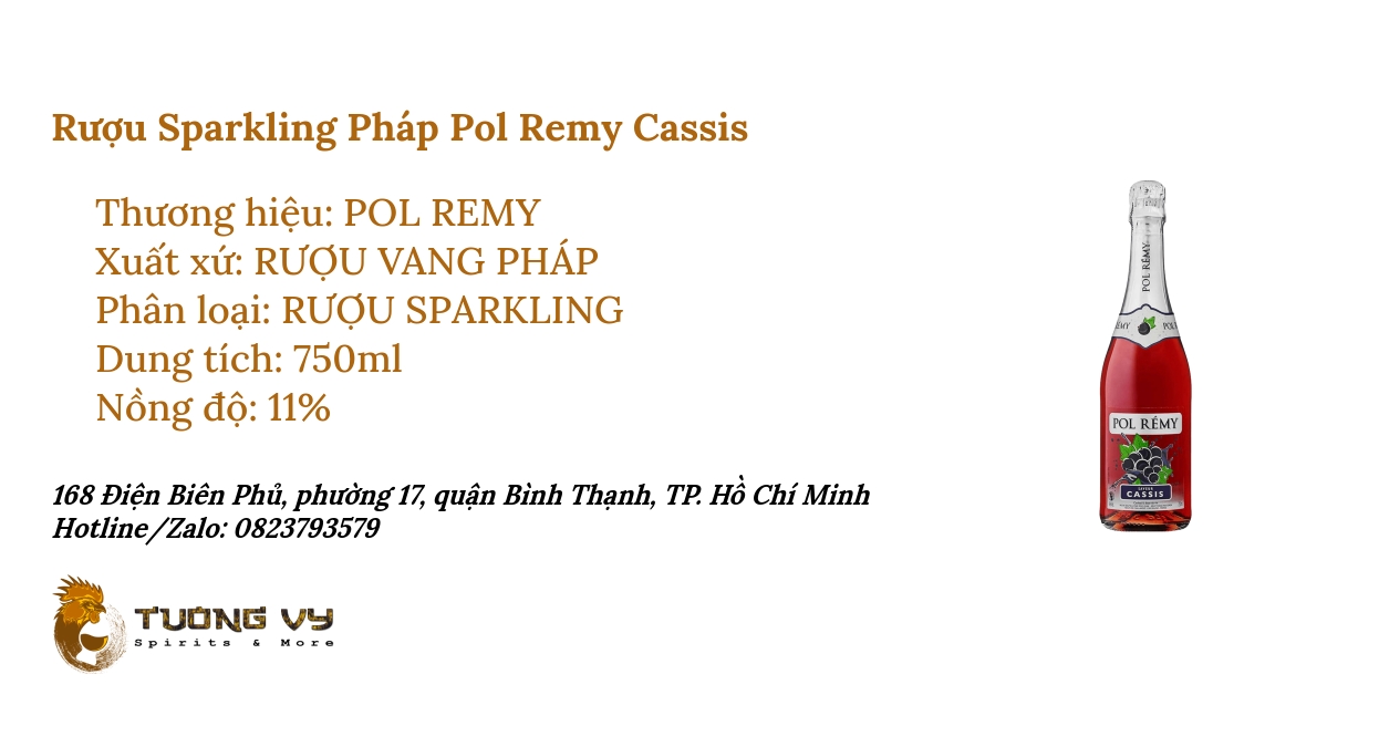 Pol Remy Cassis - Rượu Sparkling Pháp | Rượu Tường Vy