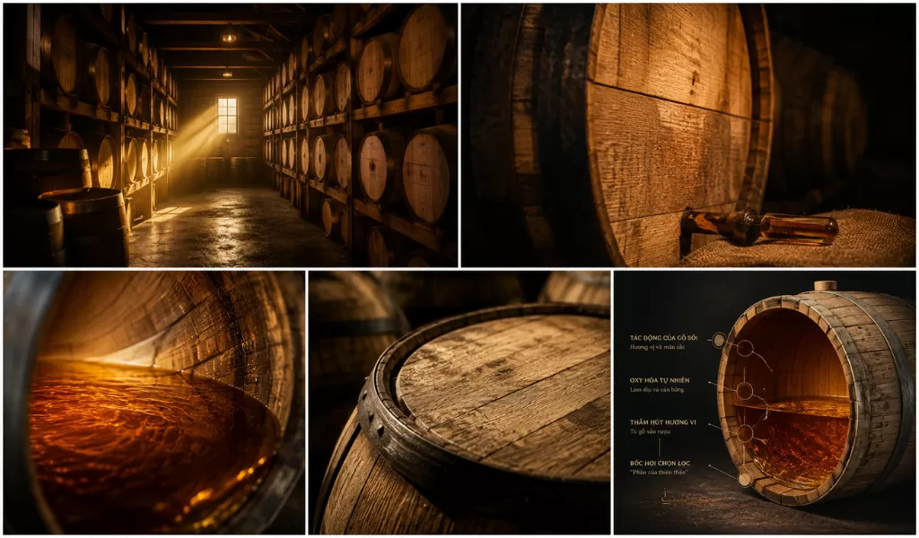 Bản Chất Của Gỗ Sồi Châu Âu Và Kỹ Thuật Ủ Rượu Whisky