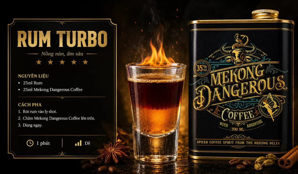 Công Thức Rum Turbo Nồng Nàn