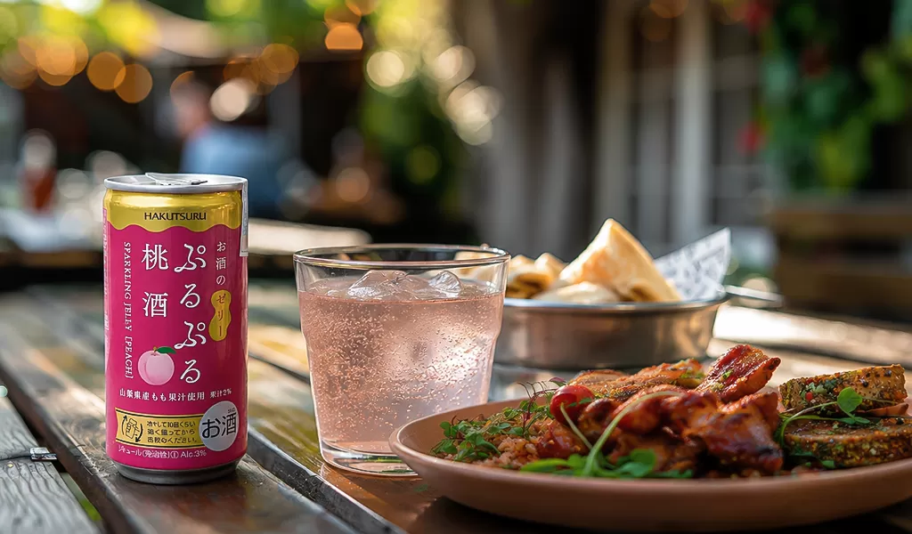 Hakutsuru Purupuru Sparkling Jelly Vị Đào