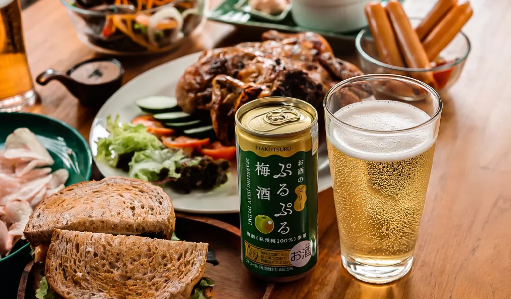 Hakutsuru Purupuru Sparkling Jelly Vị Mơ