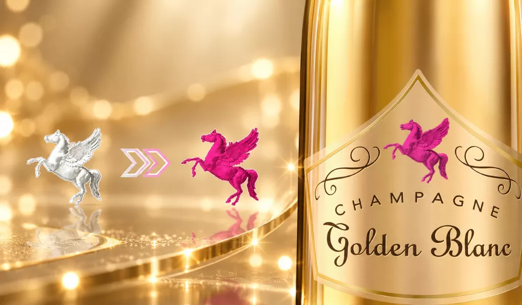 Nhãn Cảm Biến Nhiệt Độ Trên Champagne Golden Blanc