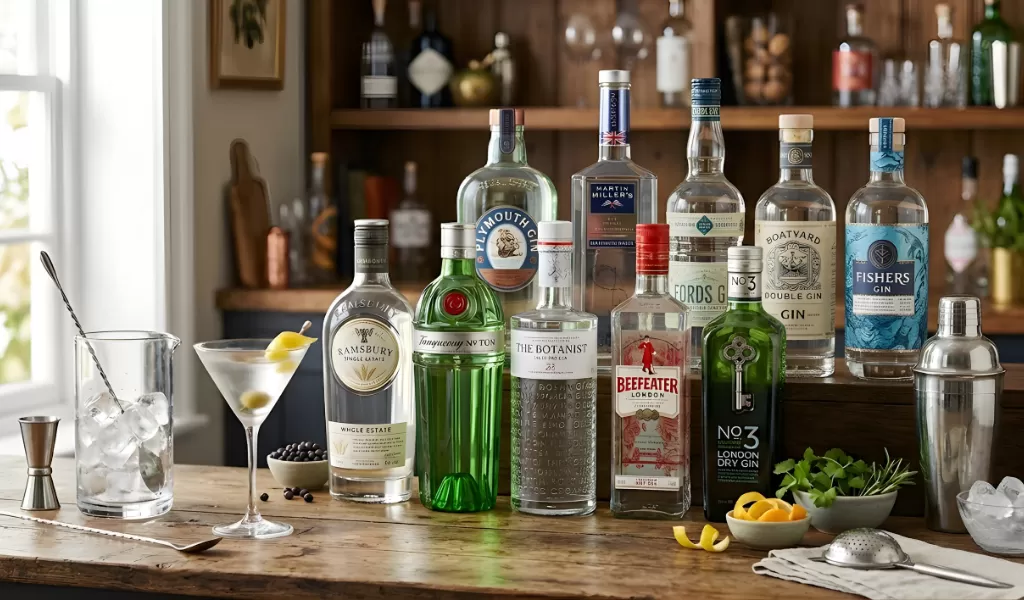 Những Chai Rượu Gin Phổ Biến Để Pha Chế