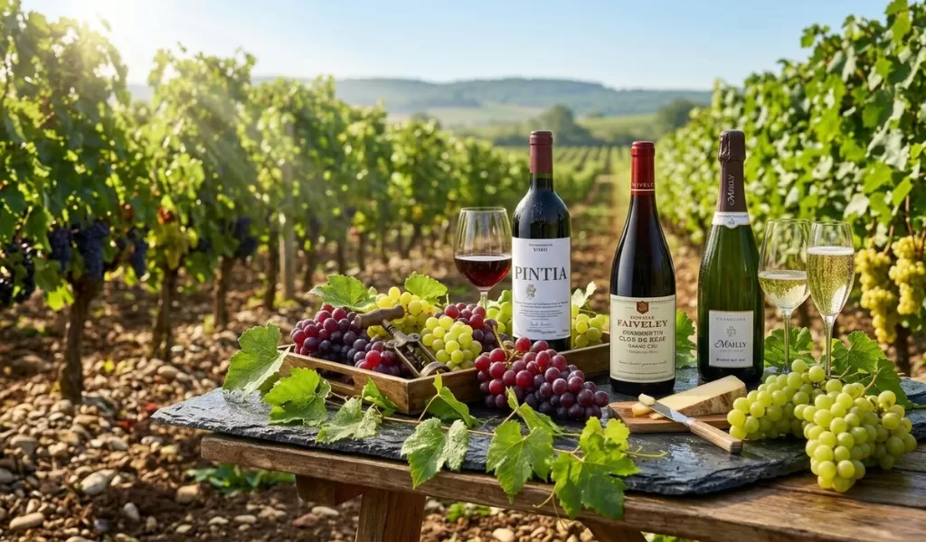 Những Giống Nho Làm Rượu Vang Trắng Nổi Bật