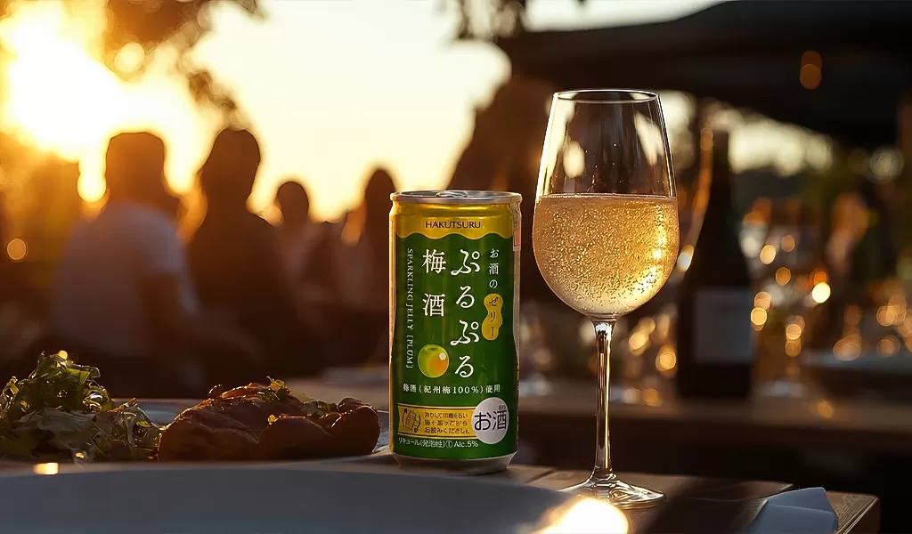 Nước Ép Lên Men Nhật Bản Hakutsuru Purupuru Sparkling Jelly Vị Mơ