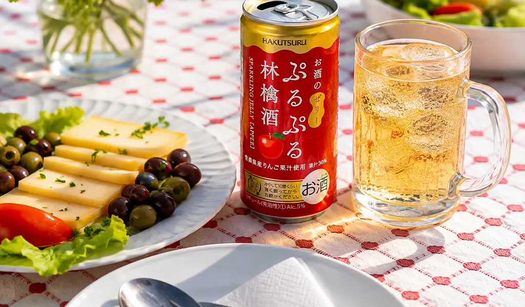 Nước Ép Lên Men Nhật Bản Hakutsuru Purupuru Sparkling Jelly Vị Táo