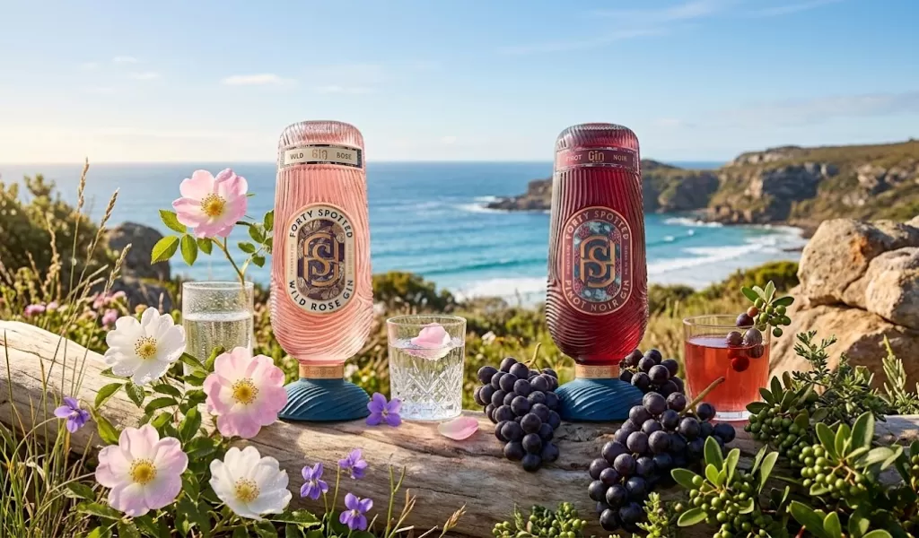 Rượu Gin Forty Spotted Hoa Hồng Và Nho Đỏ