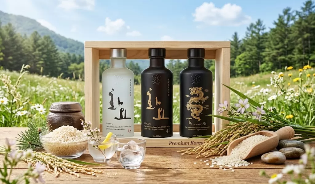 Rượu Soju Hàn Quốc Hwayo Set 3 Chai 200ml