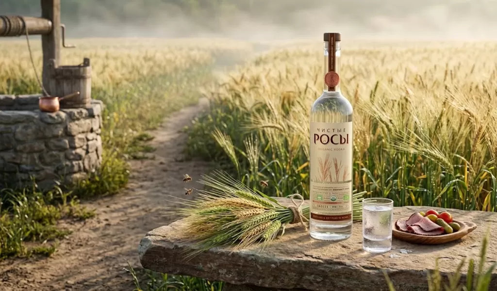 Rượu Vodka Nga Chisti Rosi Barley Organic 700ml