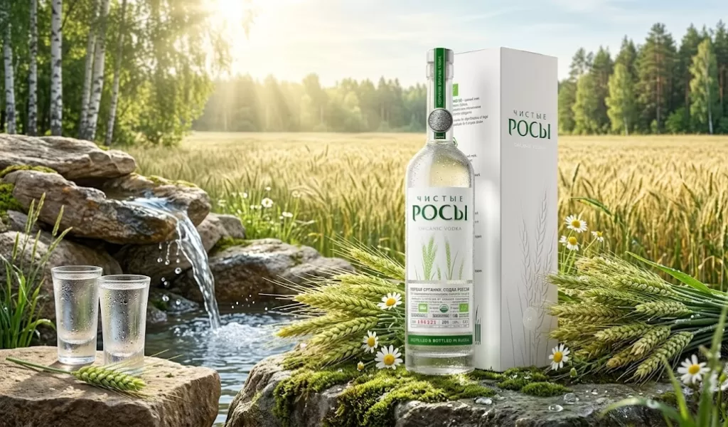 Rượu Vodka Nga Chisti Rosi Organic 500ml Kèm Hộp