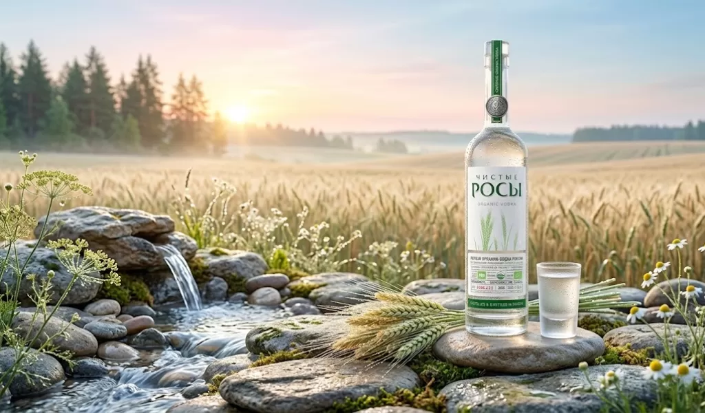 Rượu Vodka Nga Chisti Rosi Organic 500ml