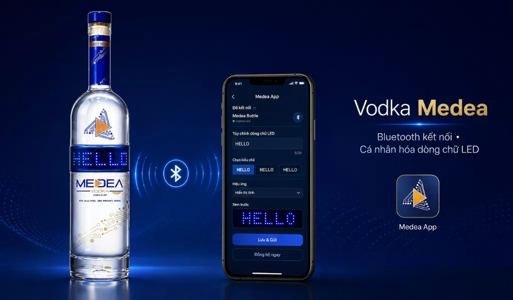 Thiết Kế Công Nghệ Tương Tác Rượu Vodka Medea