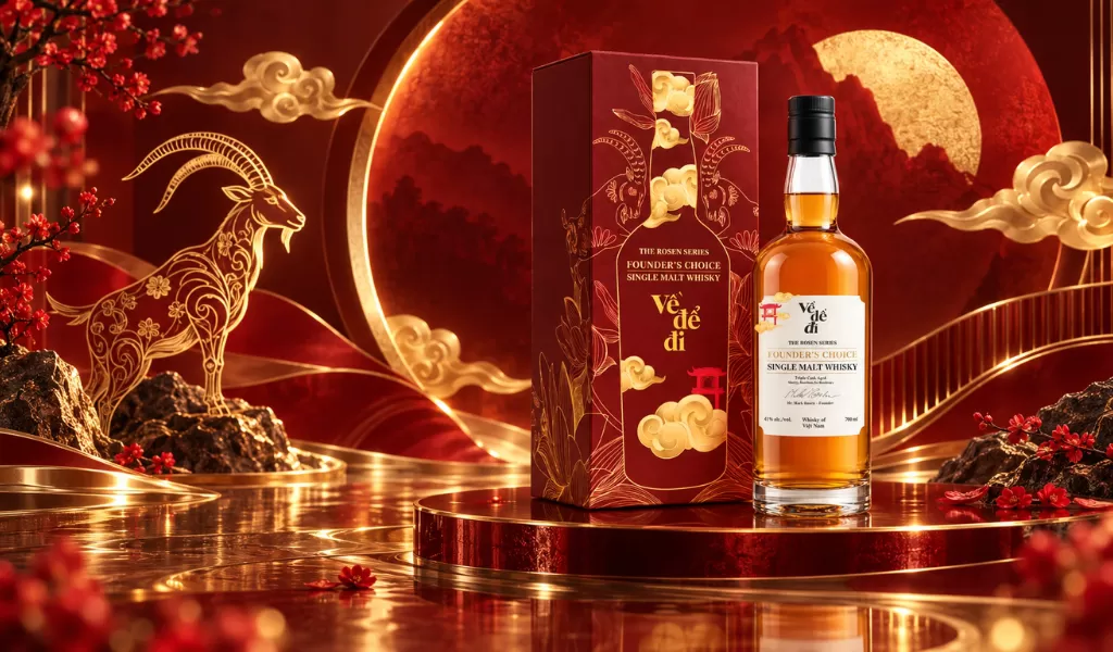 Whisky Việt Nam Ve De Di Founder's Choice The Rosen Series Hộp Quà Tết 2027